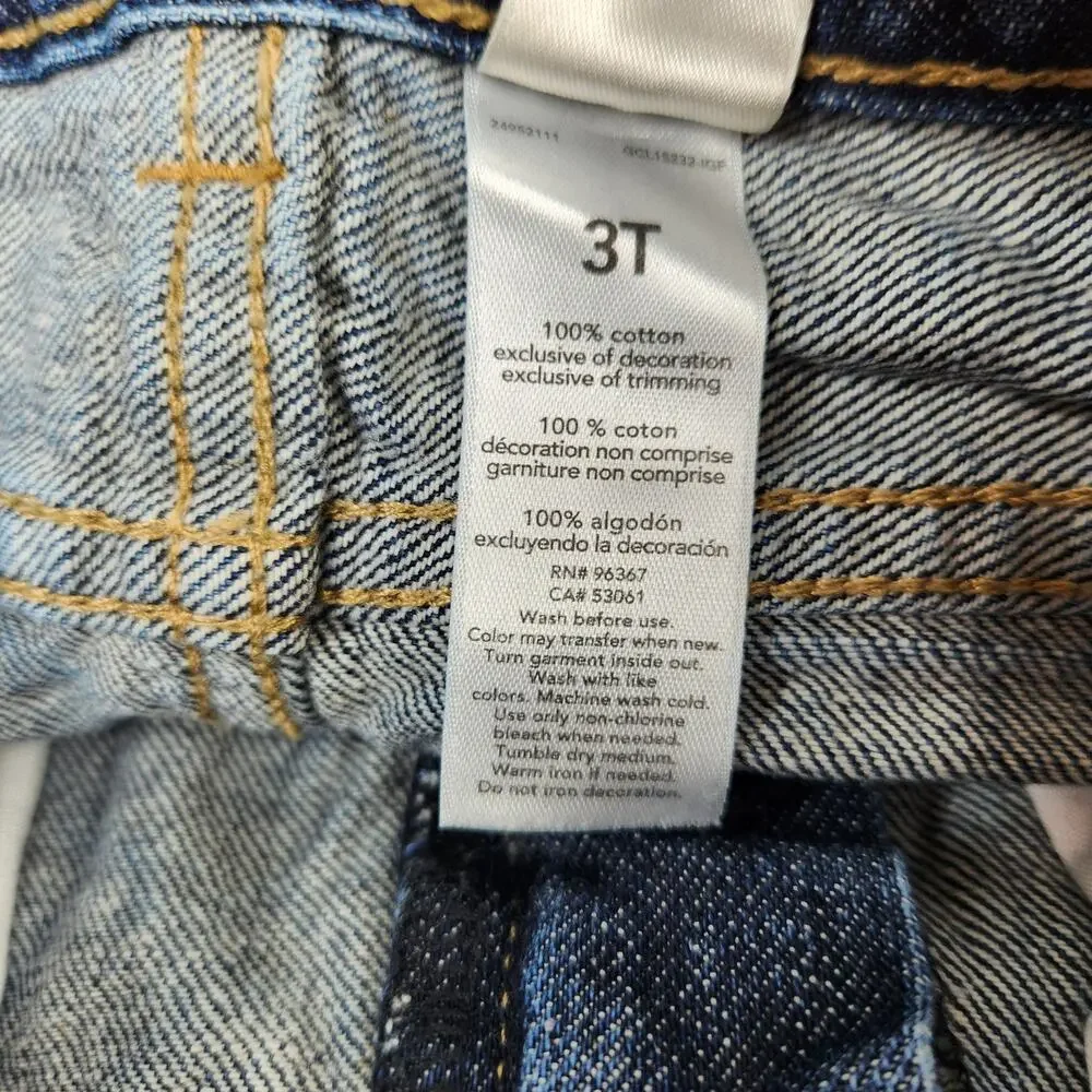 Bgosh Blue Jeans Denim Size 3t Adjustable Waist Classic Fit